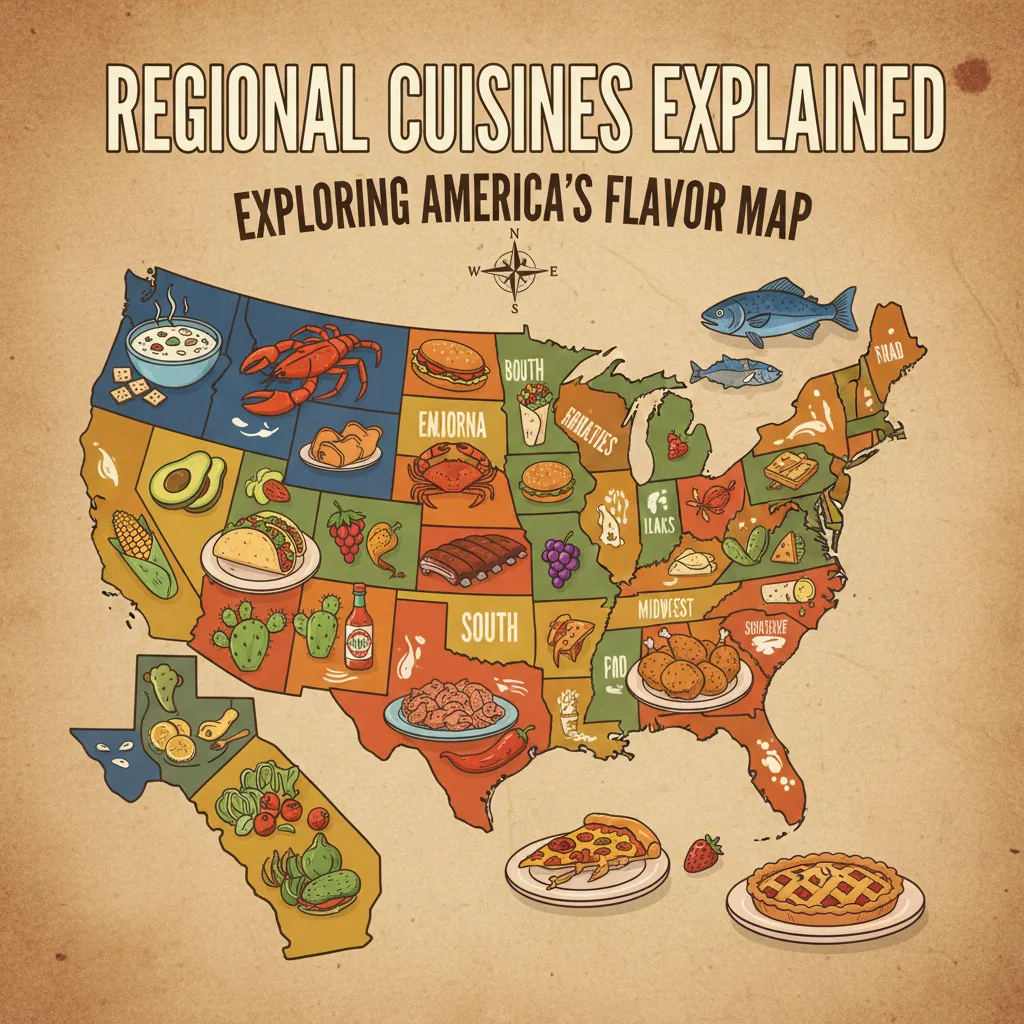 Regional Cuisines Explained Exploring America's Flavor Map