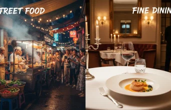 Street Food vs Fine Dining Abroad: Which Is Better? Street Food vs Fine Dining Abroad