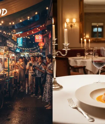 Street Food vs Fine Dining Abroad: Which Is Better? Street Food vs Fine Dining Abroad